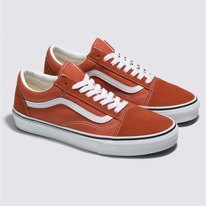 Orange Vans Old Skool